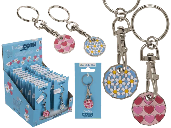 Portachiavi in metallo con trolley Coin