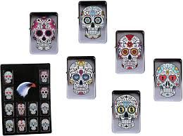 Accendino a benzina Coloured Skull