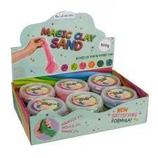 Sabbia magica per modellare, 500 g 6 colori assortiti