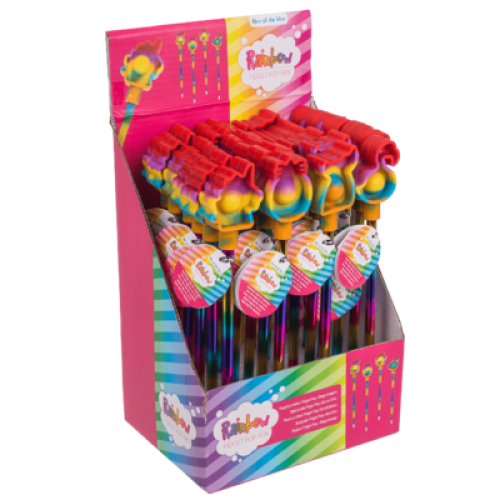 Penna a sfera - Rainbow Fidget Pop Toy